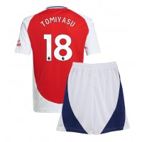 Dječji Nogometni Dres Arsenal Takehiro Tomiyasu #18 Domaci 2024-25 Kratak Rukav (+ Kratke hlače)